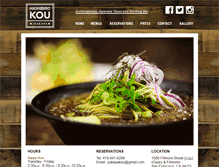 Tablet Screenshot of izakayakou.com